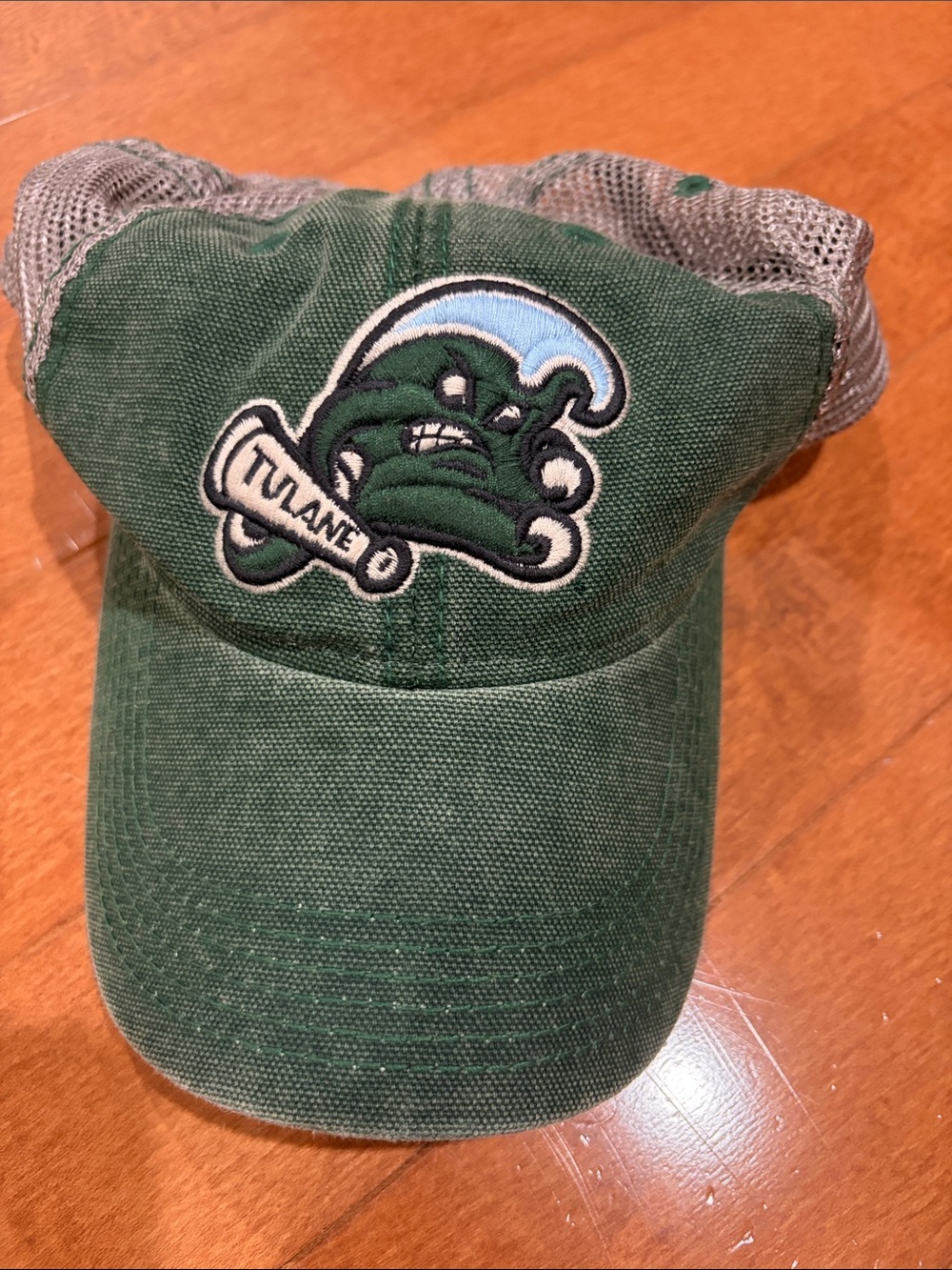Tula Kids' Green Mesh-Back Hat with Wave Logo
